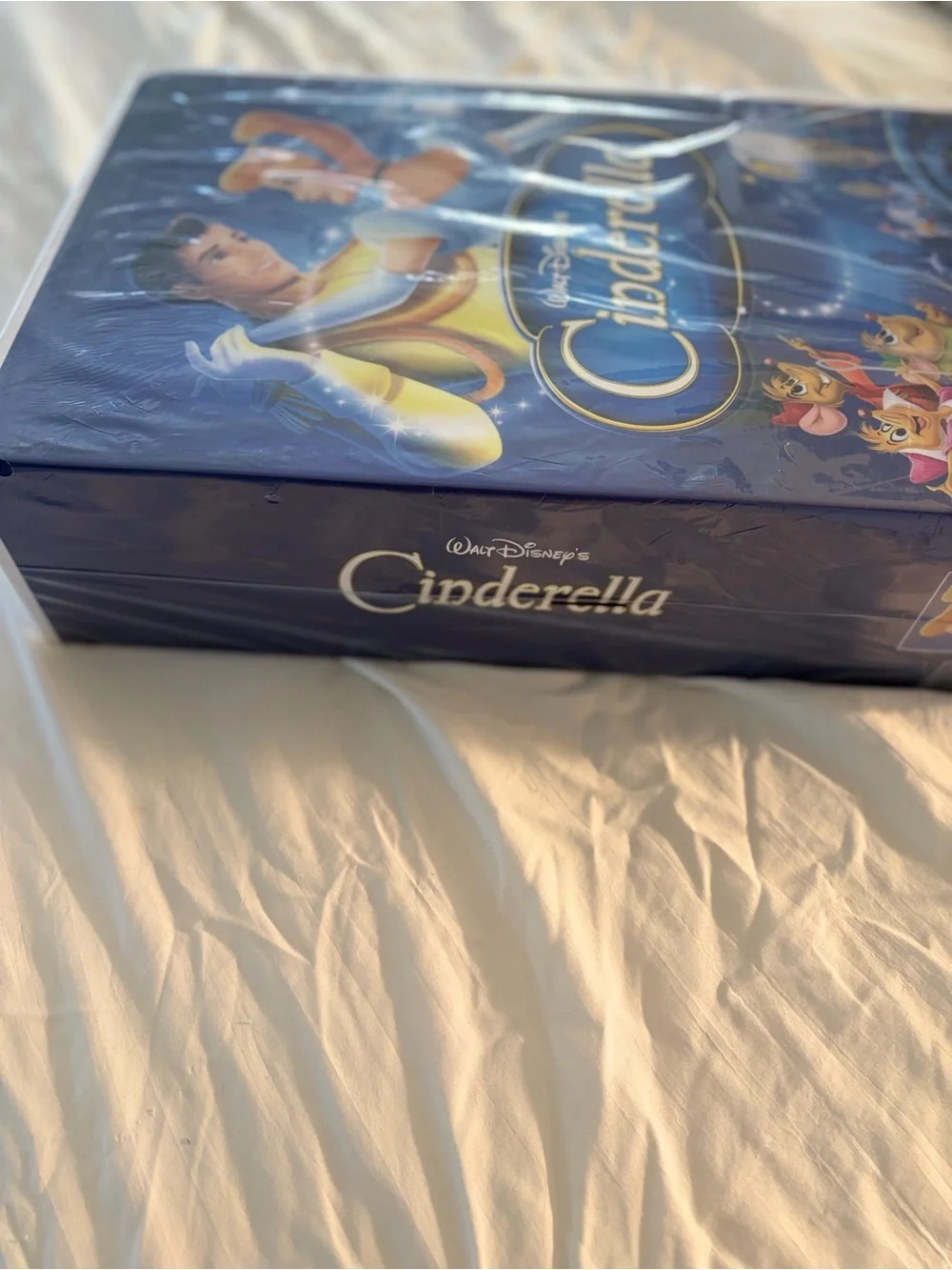 NEW Sealed Disney Cinderella Platinum Edition VHS Boxed Throw Blanket